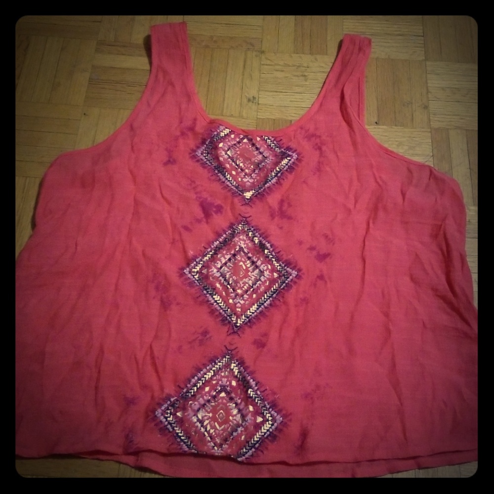 Spoiled summer print tank top